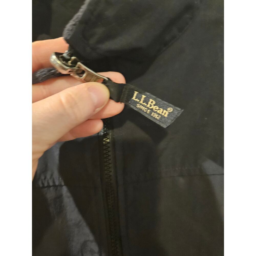 LL Bean Reversible Fleece Lined Coat Women Sze XL Regular 0XV65 Black Ski Jacket - Picture 3 of 8